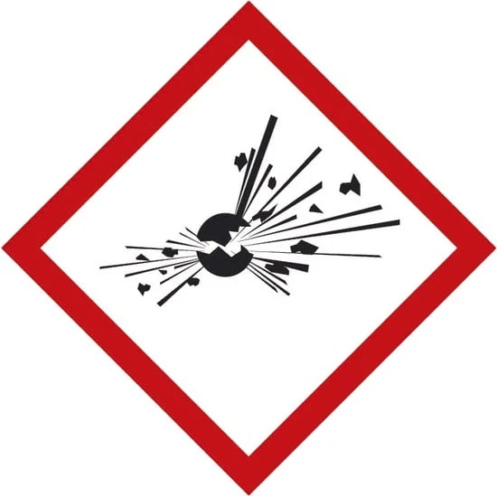 SIGN EXPLOSIVE MATERIAL, EXPLOSIVE ROOM H12