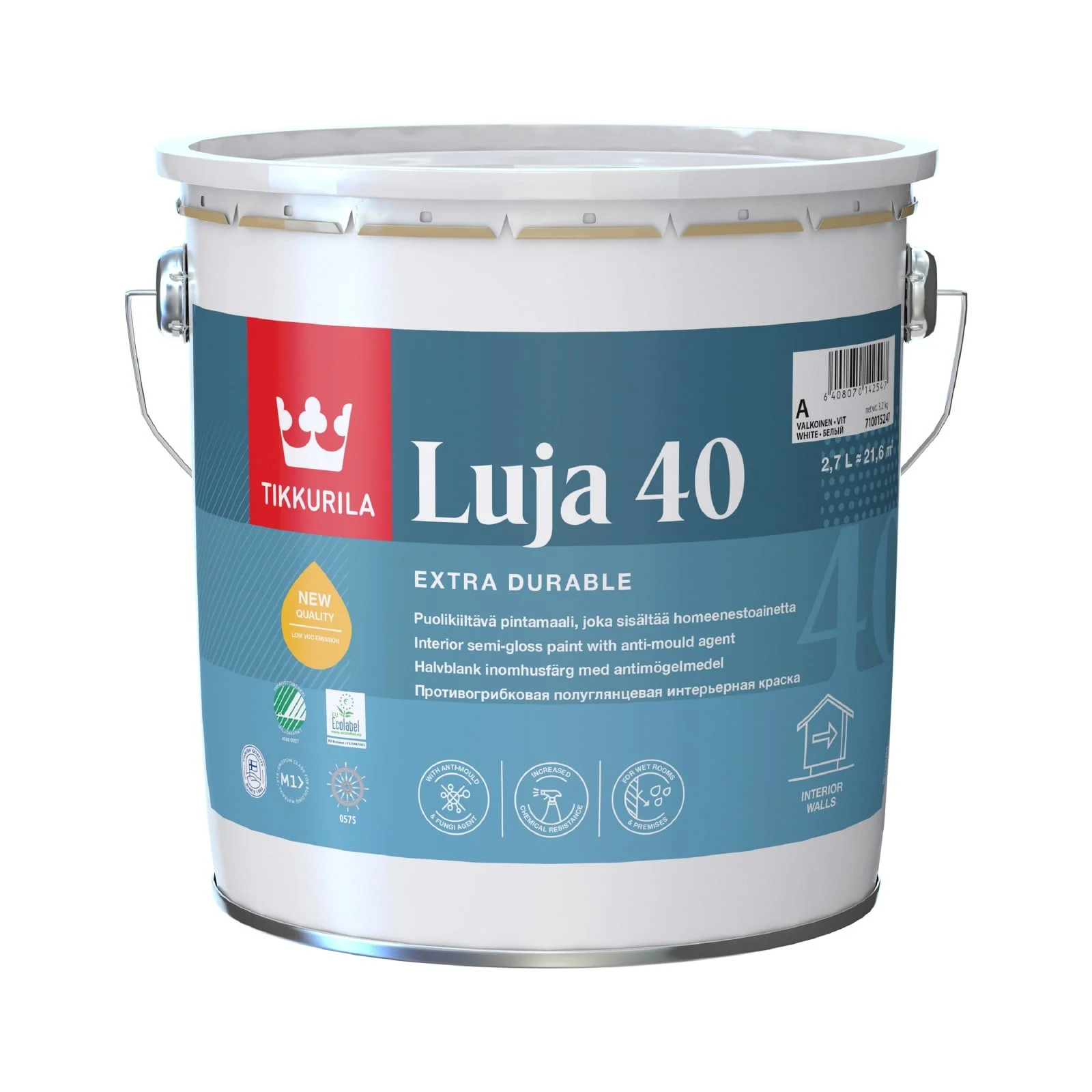 WALL PAINT LUJA 40 2.7L A-WHITE