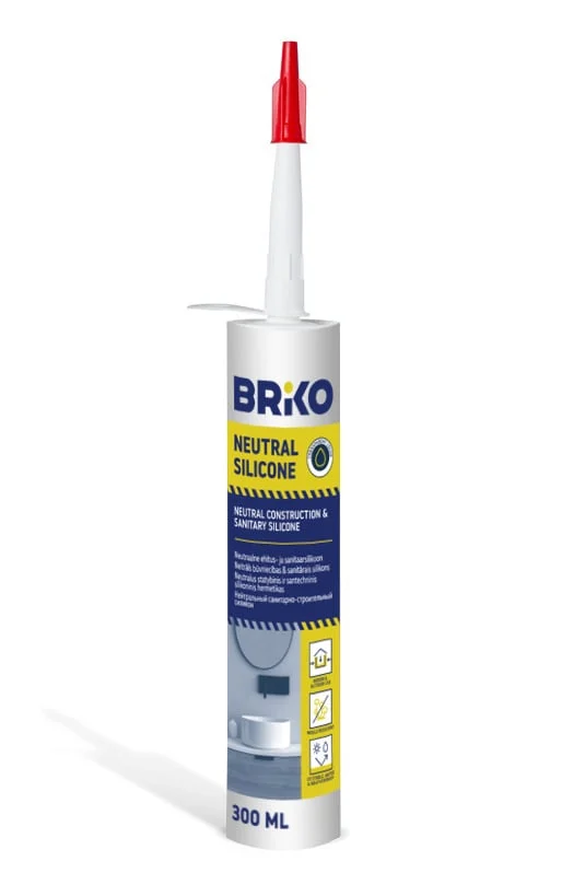 SILIKONS NEITRĀLS BRIKO 300ML CAURSPĪD.