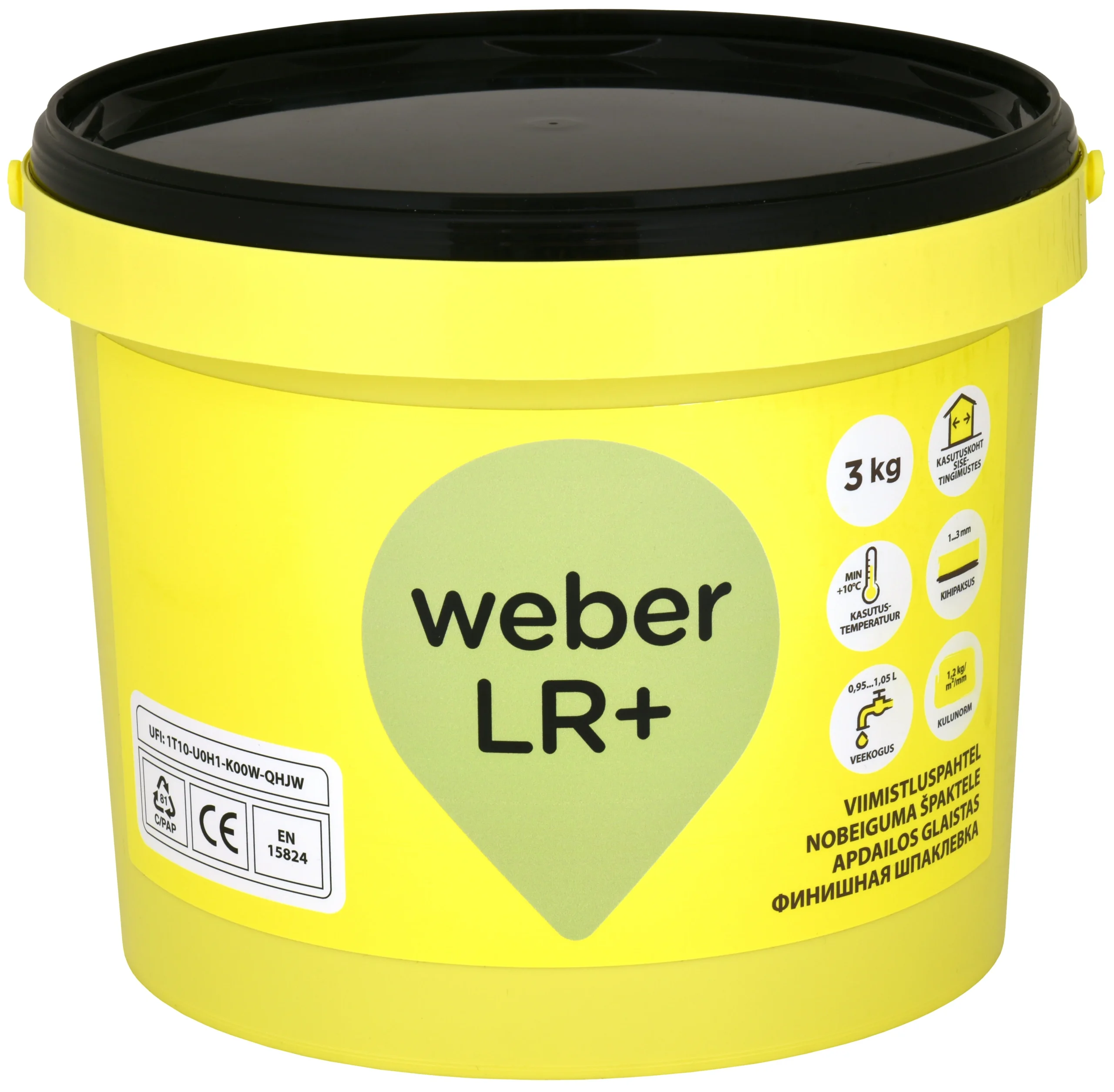 ŠPAKTELE NOBEIGUMA WEBER LR+ 3KG