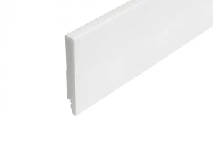 GRĪDLISTES PVC 100X14X2.44M BALTAS (22)