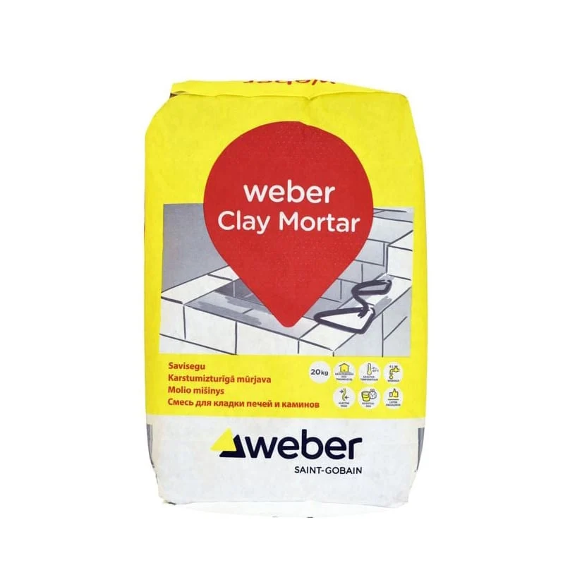 MŪRJAVA WEBER CLAY MORTAR +400C 20KG
