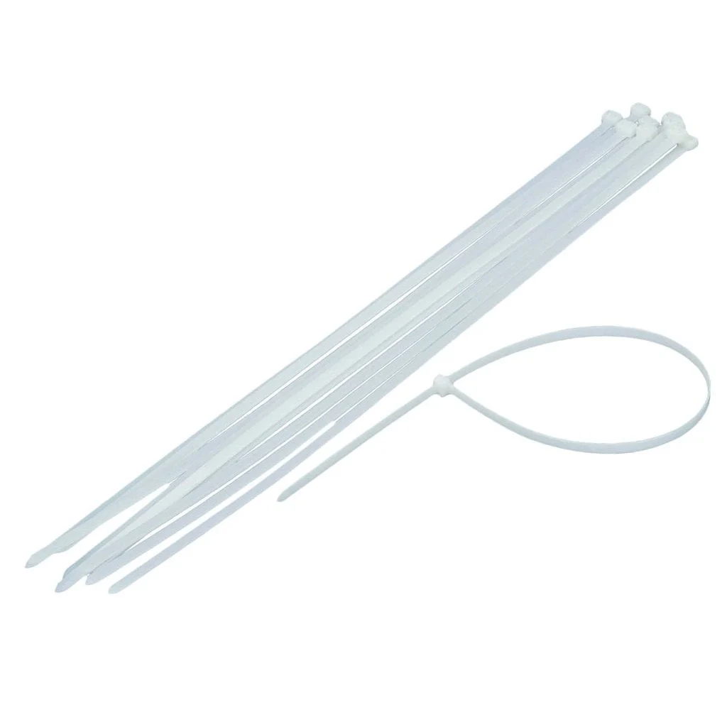 CABLE TIES 2.5X160MM WHITE 100PCS