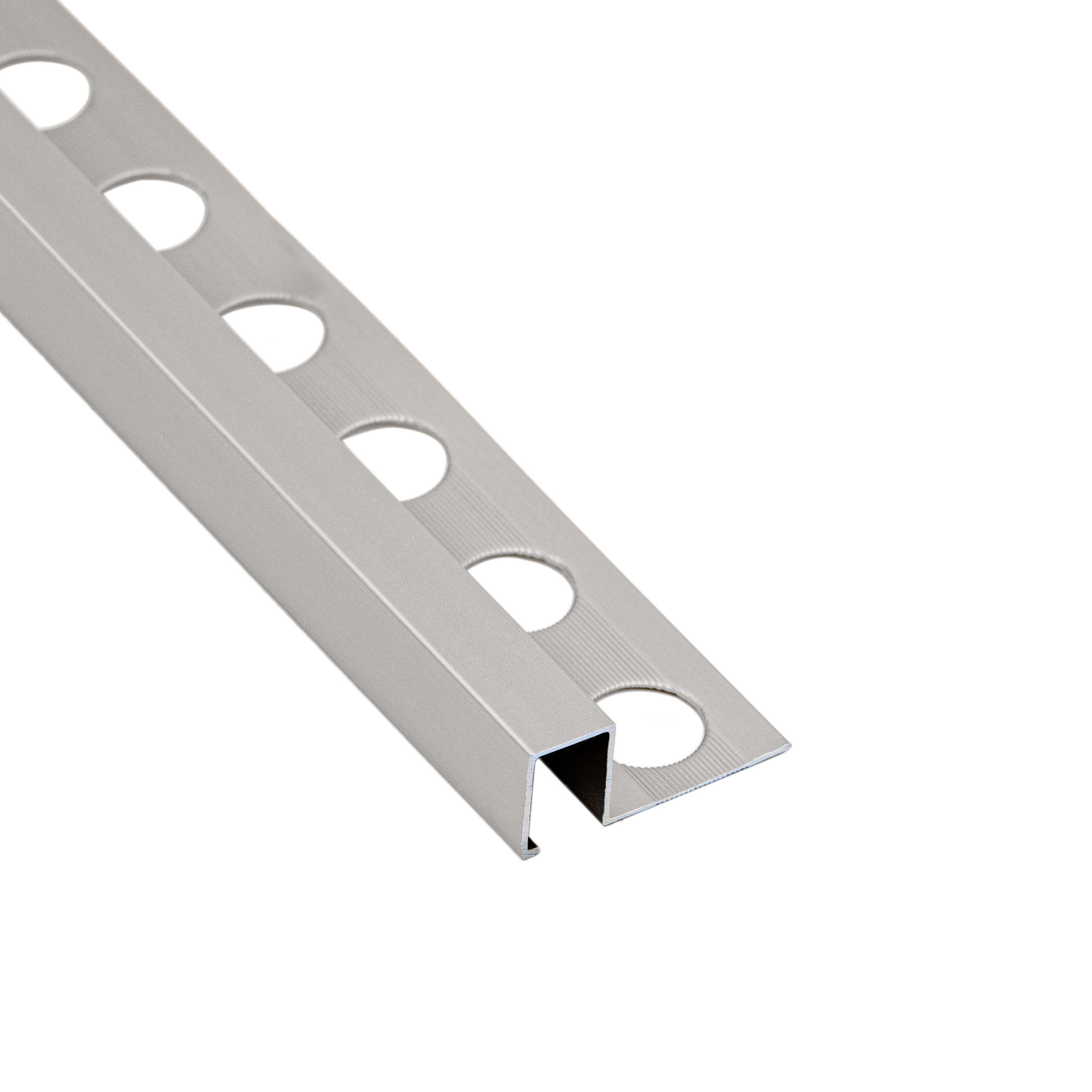 ЛИСТ AL U R10X10MM/2.6M MAT SIL ANO
