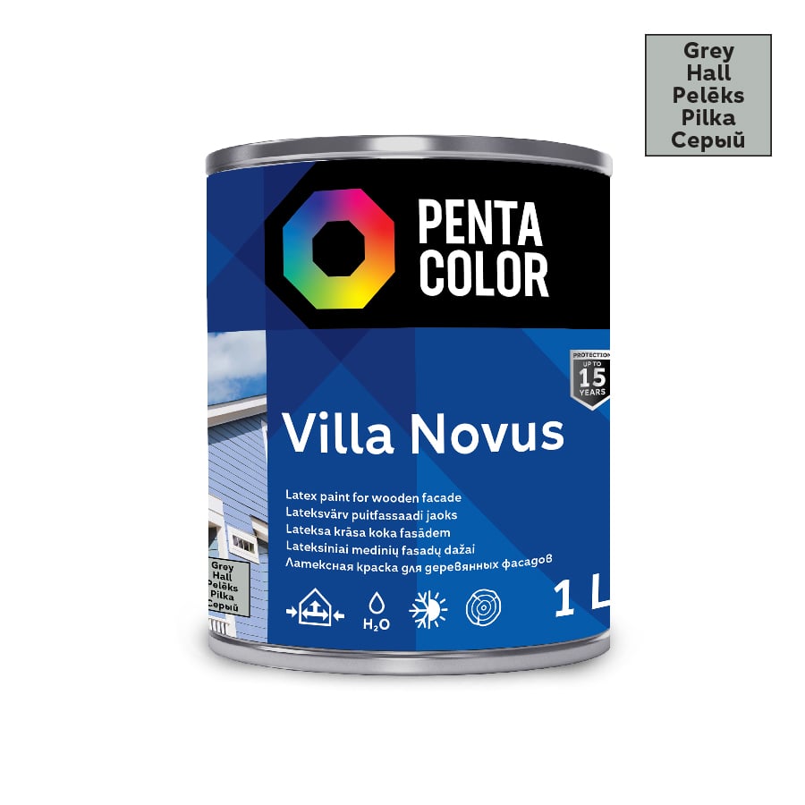 FASĀDES KRĀSA VILLA NOVUS PELĒKĀ KR 1L