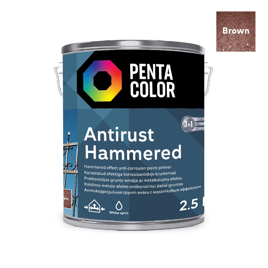 КРАСКА МЕТАЛЛ.ПОВЕРХ.PENTACOLOR КОРИЧН. 2,5L