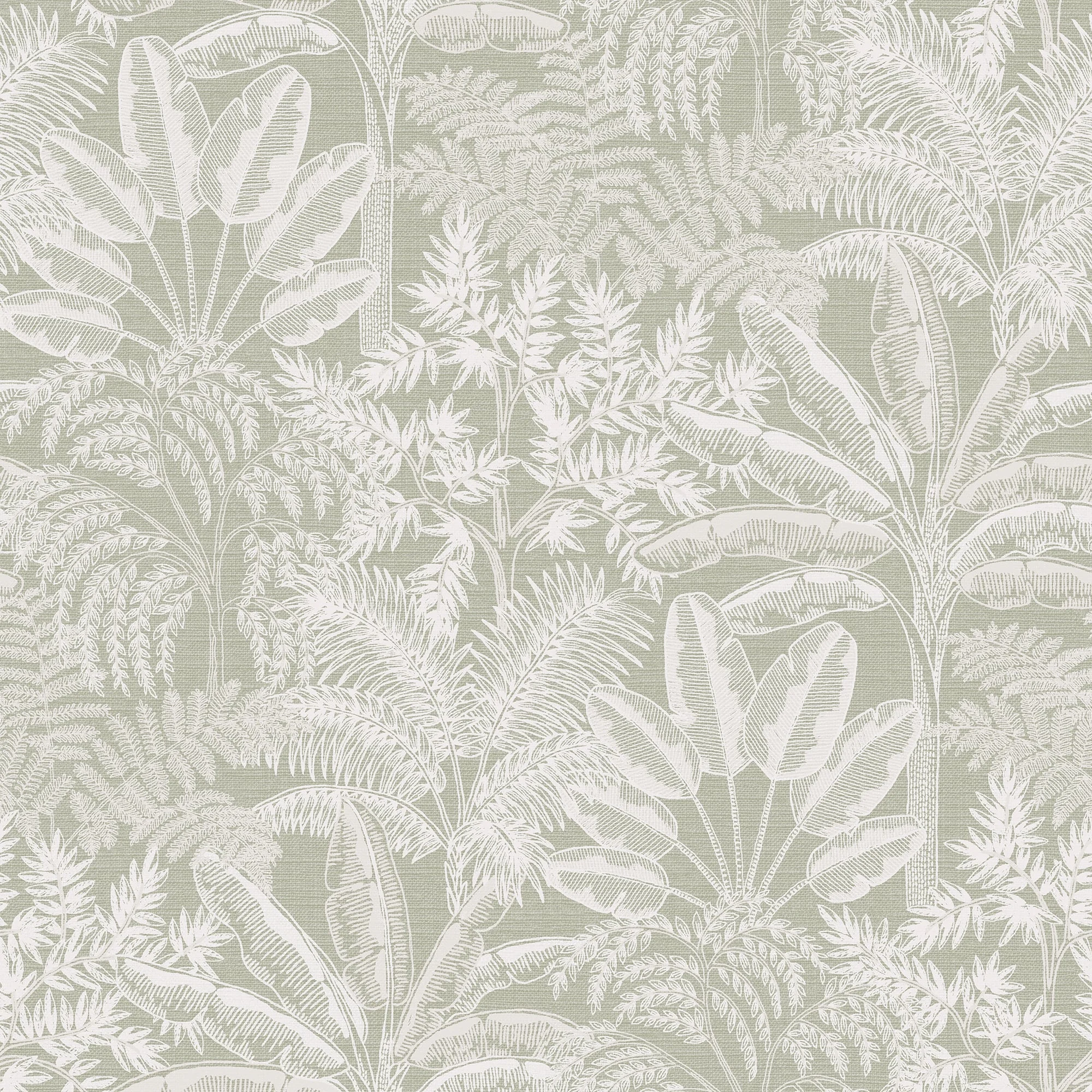 WALLPAPER VINYL 127625 INTRIGUE SAGE