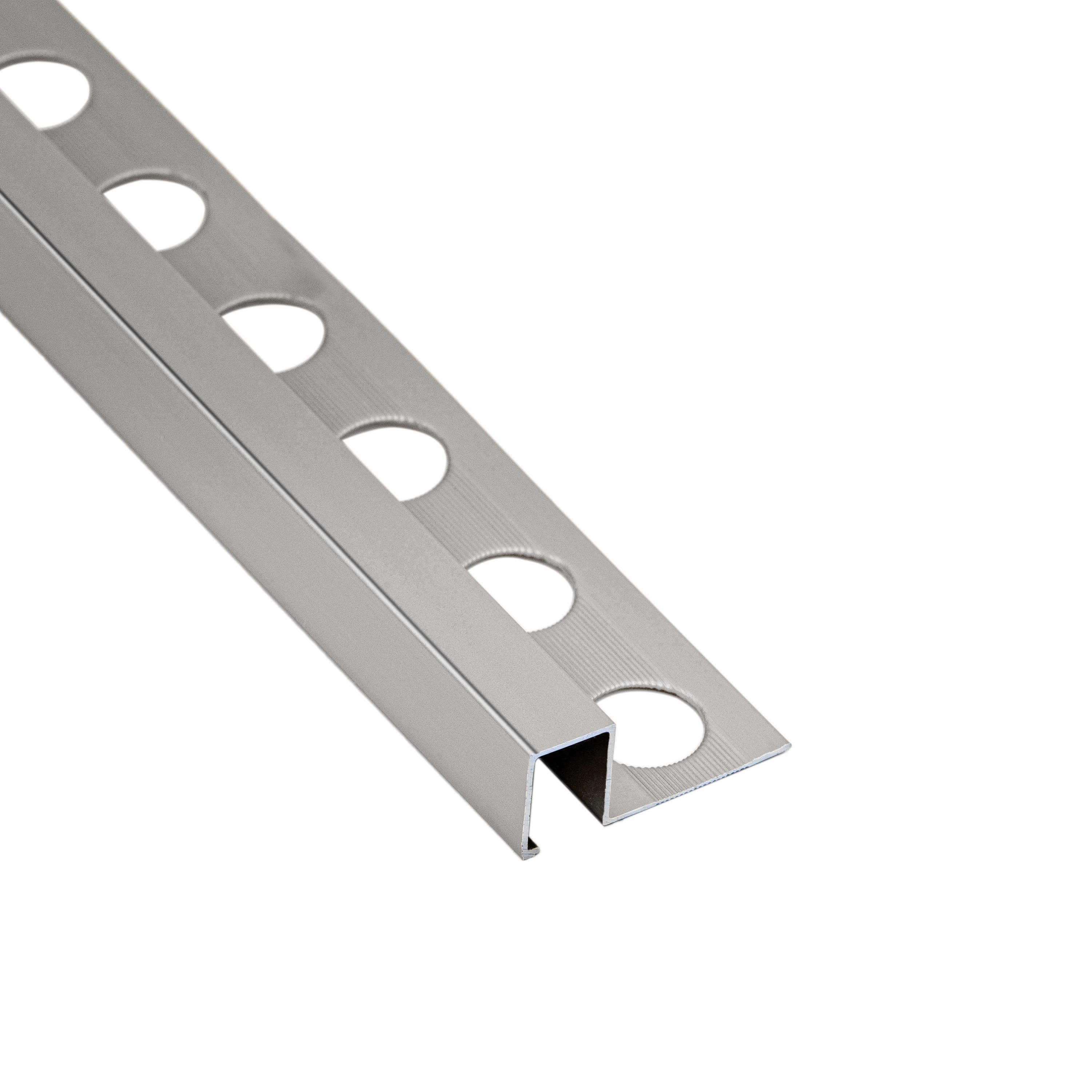 ЛИСТ AL U R10X10MM/2.6M POL SIL ANO GLO