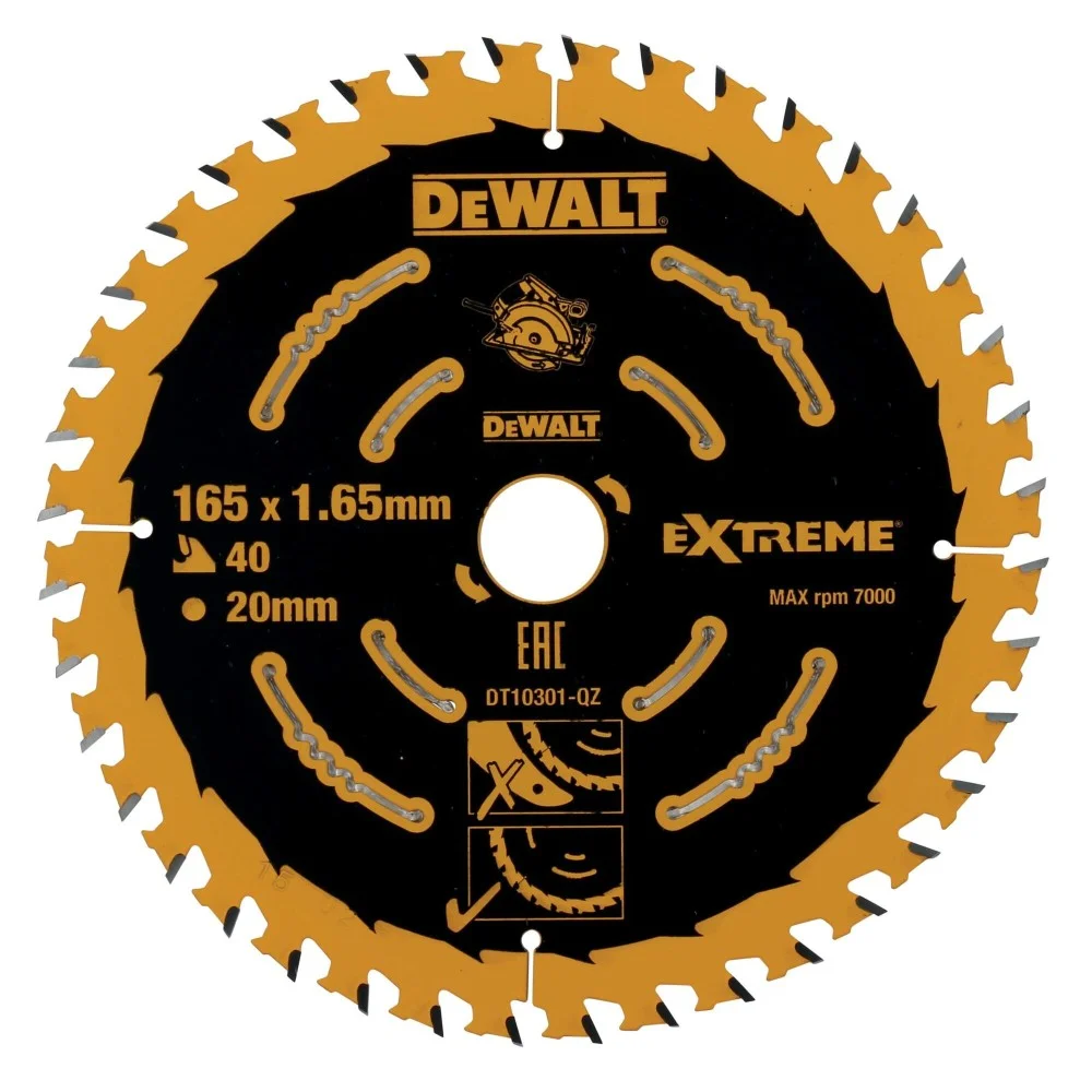 DeWALT Пила EXTREME 165x20x40T
