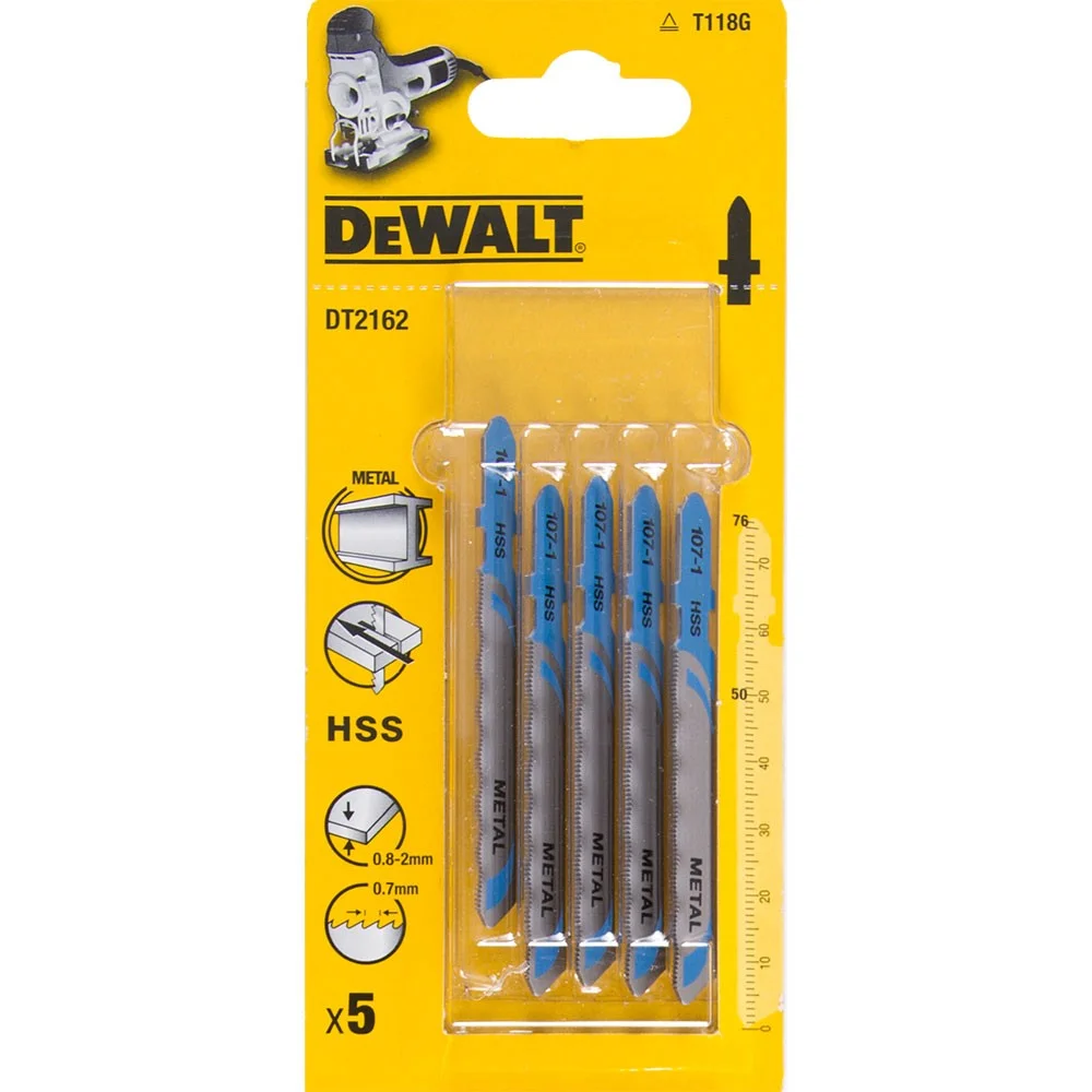 DeWALT Figūrzāģa asmeņi T127D