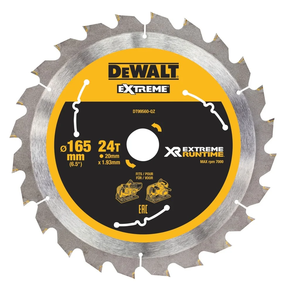 DeWALT Пила XR EXTREME 165mm x 20mm 42T CSB