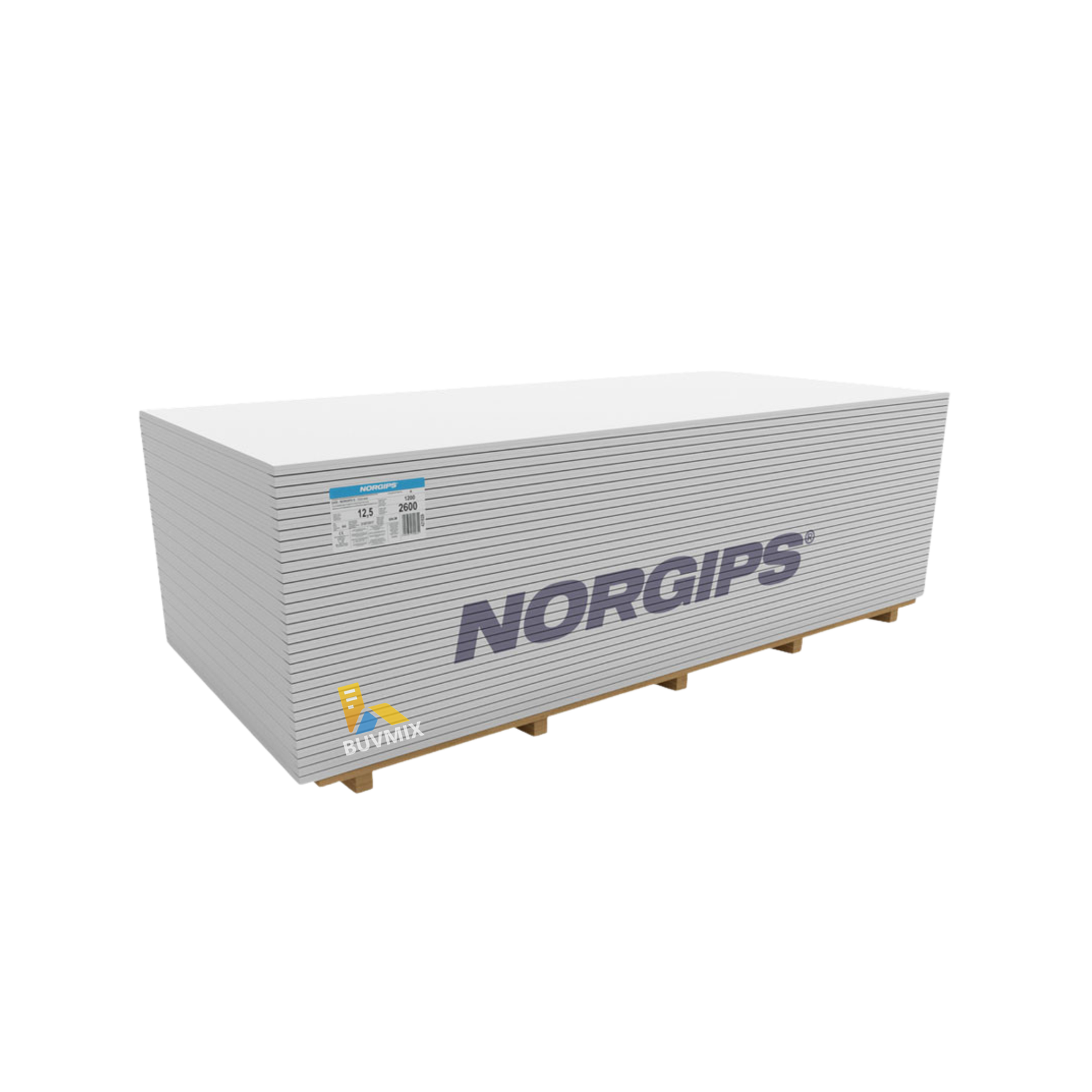 Norgips S (GKB) standarta reģipsis (ģipškartons)