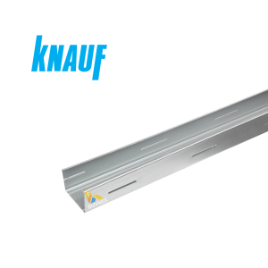 Knauf reģipša metāla profils CW-100 starpsienu vertikālais profils 100/50/0.6