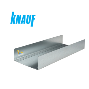 Knauf reģipša metāla profils UW-100 starpsienu horizontālais profils 100/40/0.6, 4m