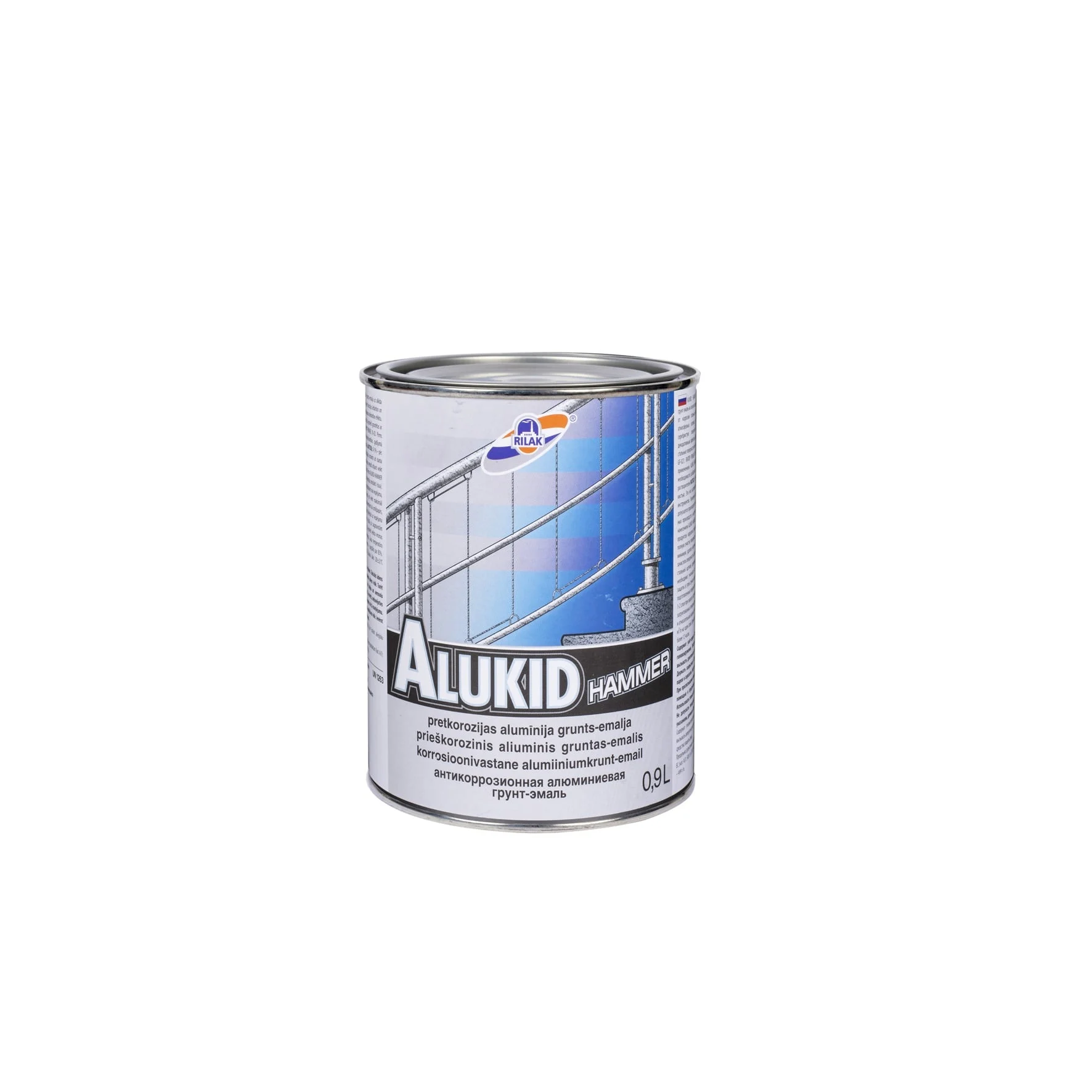 КРАСКА ALUKID HAMMER АЛЮМИНИЕВАЯ ЭМАЛЬ 0,9Л