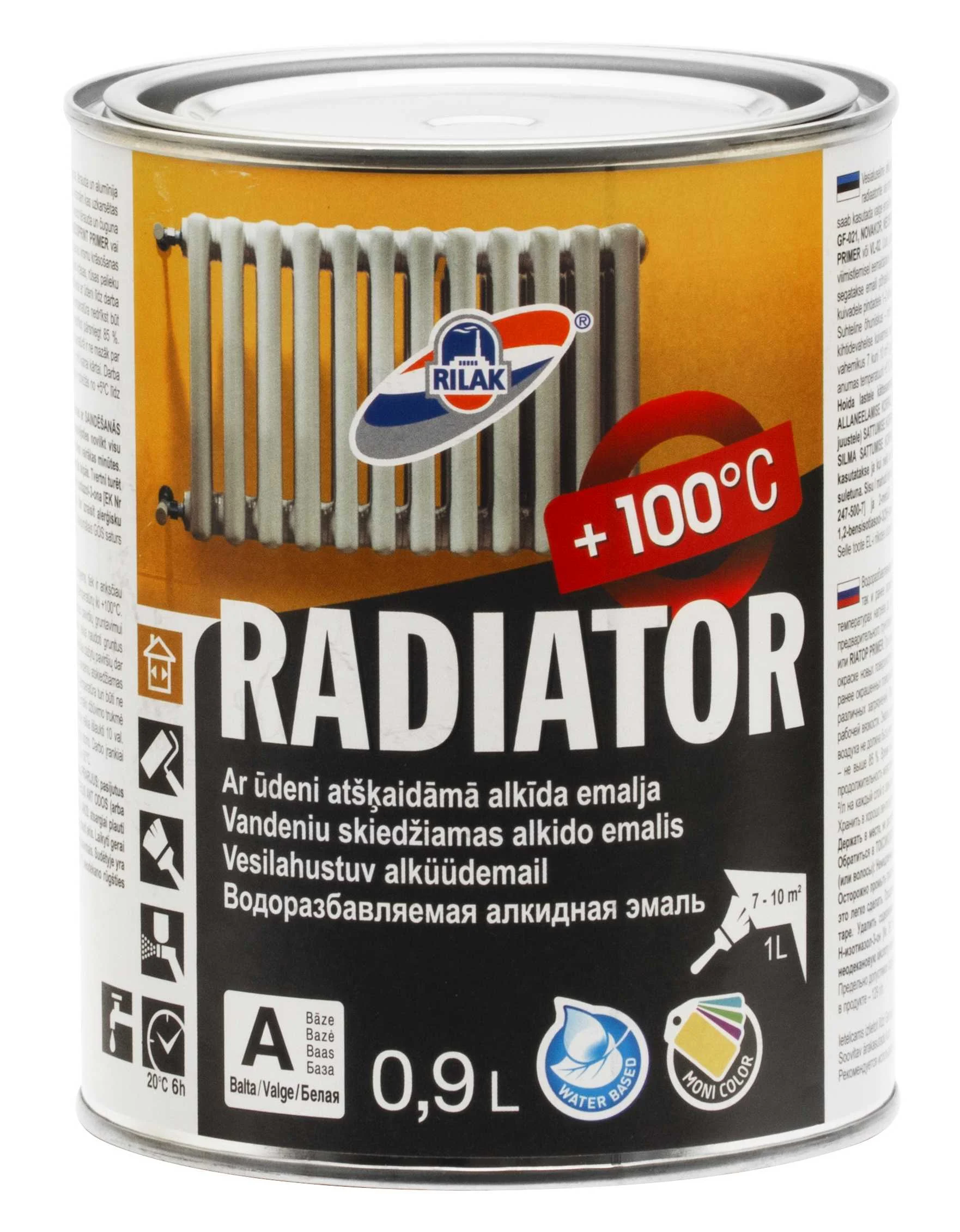 КРАСКА ДЛЯ РАДИАТОРА (A-BAZA) 0.9L