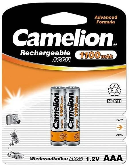 BATERIJAS LĀD. CAMELION AAA 1100MAH B2