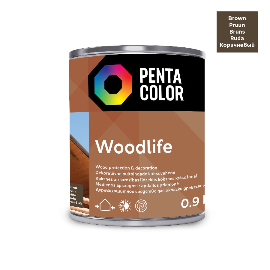 IMPREGNANTS WOODLIFE RUDAS 0,9 L