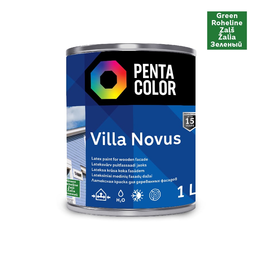 COLOR FACADE VILLA NOVUS GREEN 1 L