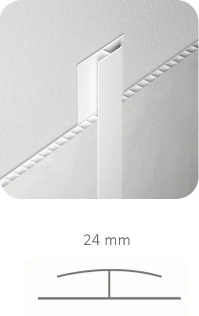 PVC H-PROFILE B3 WHITE 2.7M (15)
