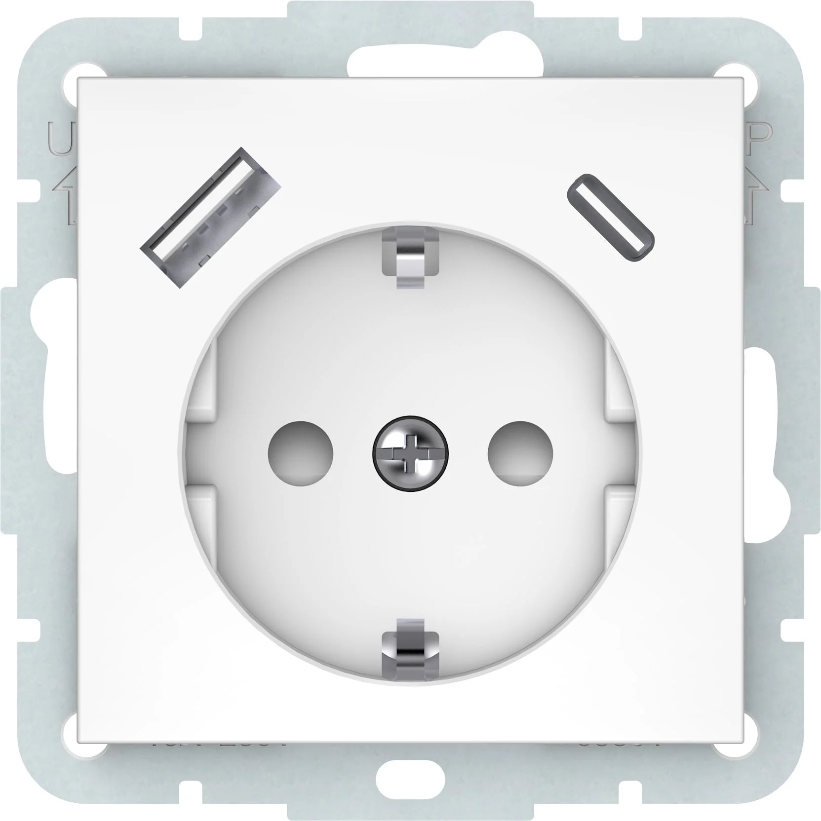 LIGZDA AR ZEM. BEZ RĀMJA BAL.USB-A+USB-C