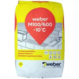MŪRJAVA WEBER M100/600 25KG -10 +5C