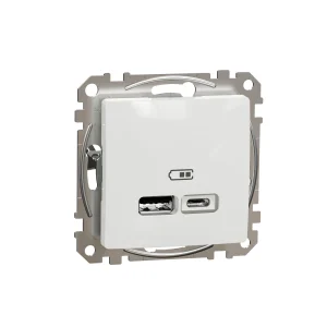 LĀDĒTĀJS USB SEDNA A+C 2.4A BALTS