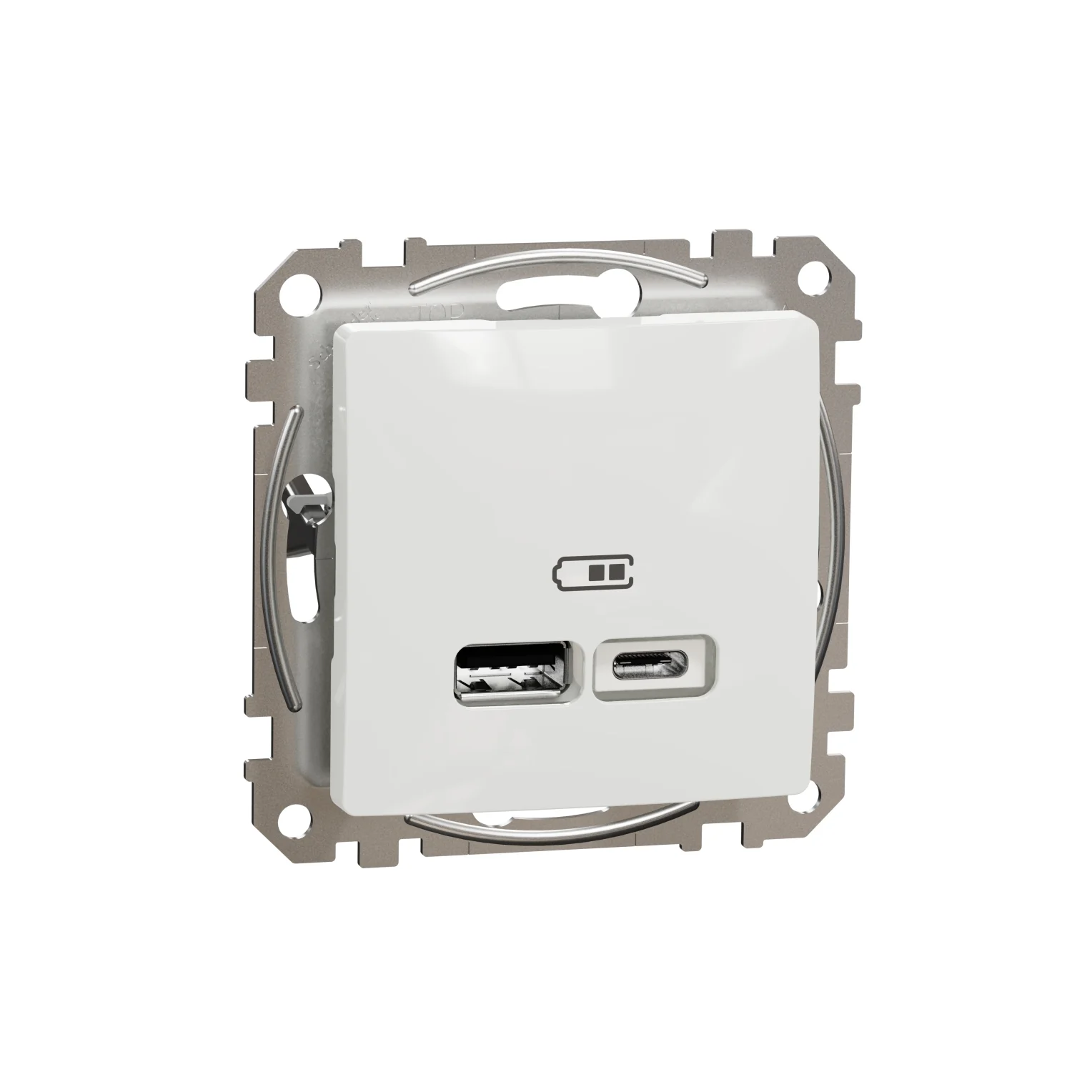 CHARGER USB SEDNA A+C 2.4A WHITE