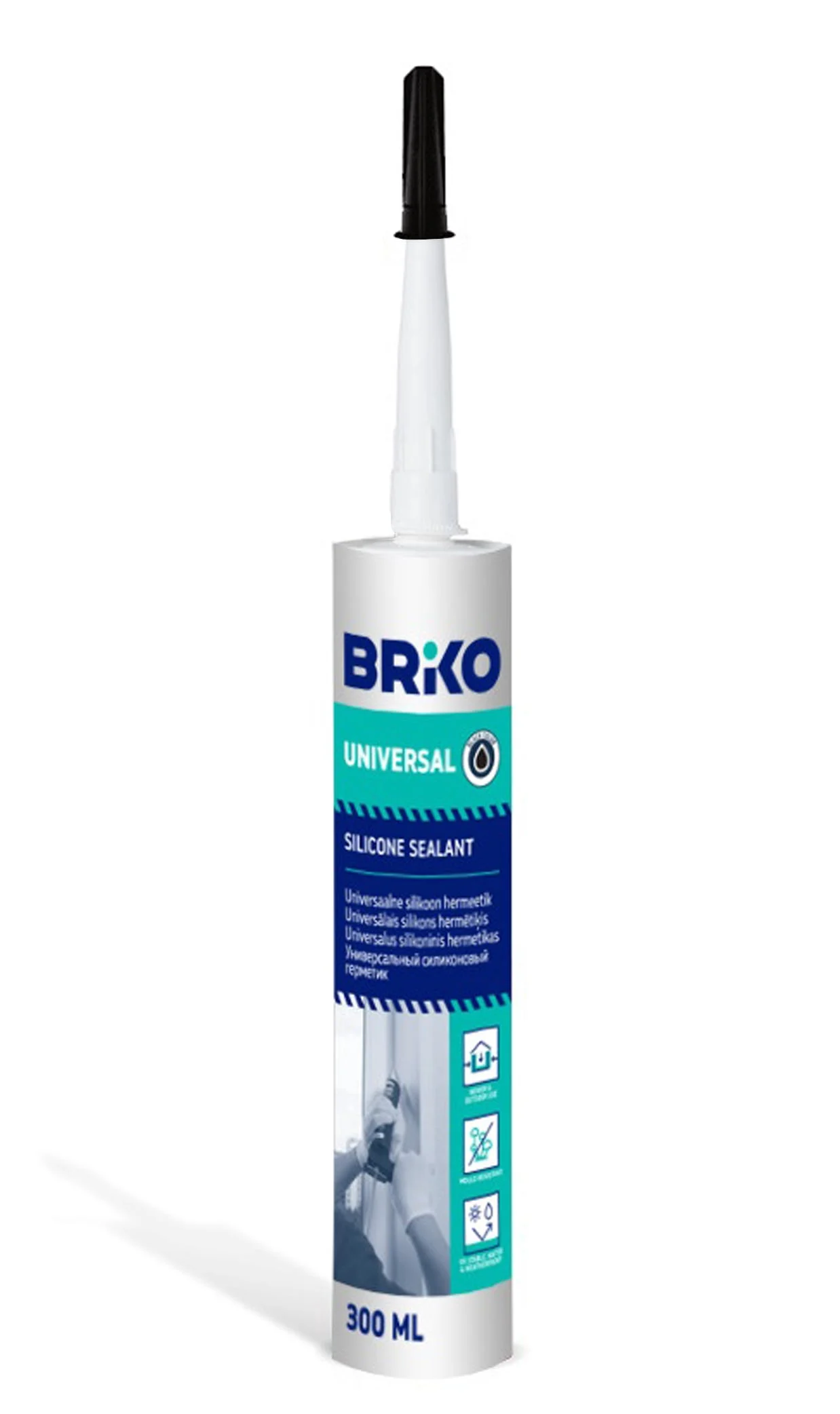 SILIKONS BRIKO 1001 U 300ML MELNS