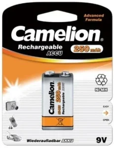 BATERIJA LĀD. CAMELION 9V 250MAH B1