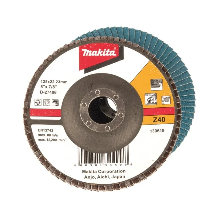SLIP DISK LAMELLA 125MM K40 METAL INOX
