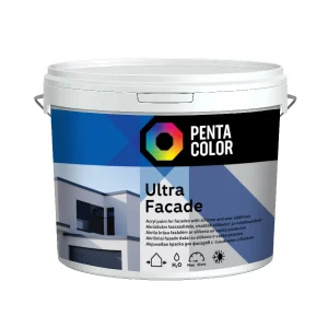 KRĀSA PENTACOLOR ULTRA FASAD BALTA 5 L