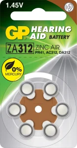 ELEMENTI GP ZA312F-D6 1,45V 6 GAB.