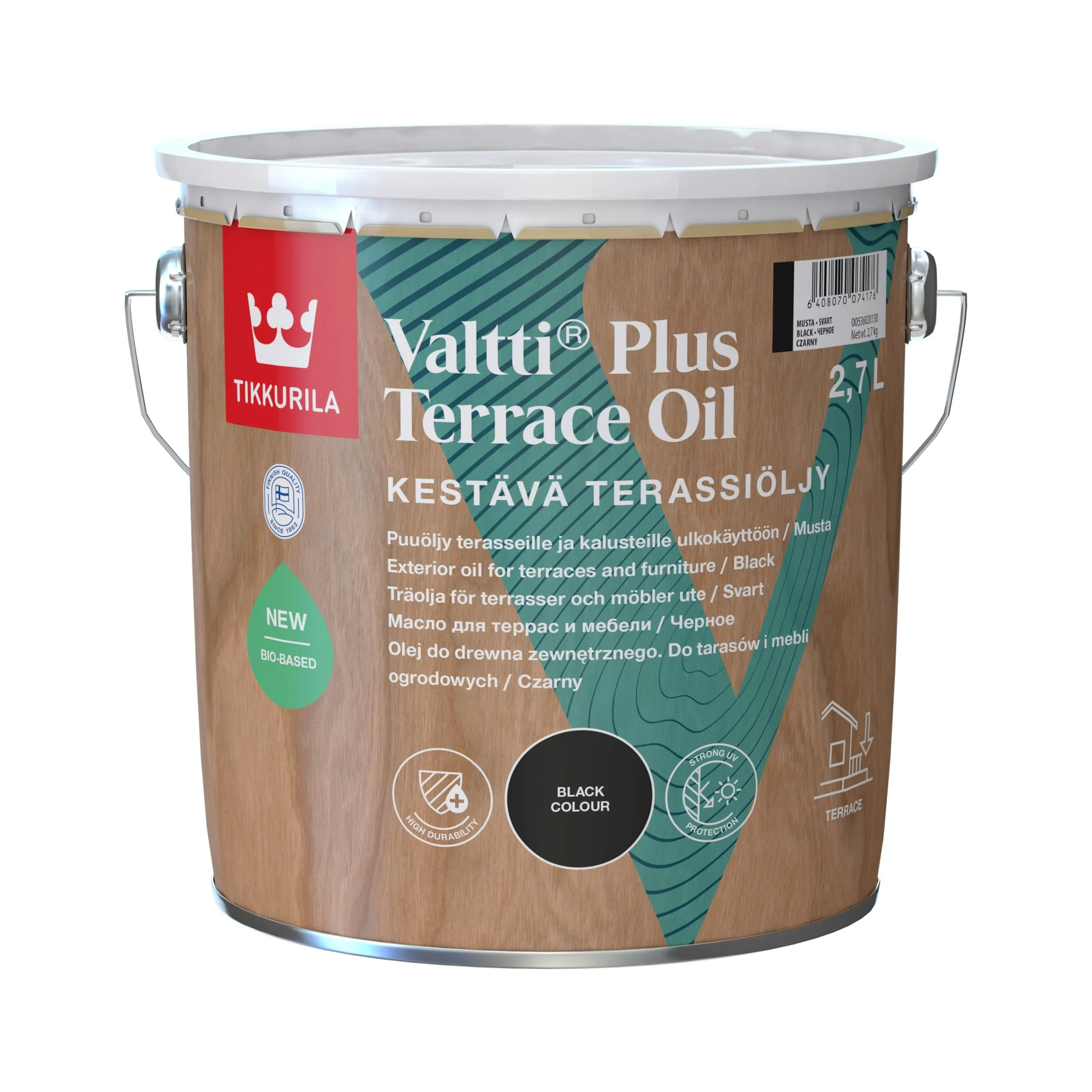 EĻĻA VALTTI PLUS TERRACE OIL 2.7L MELNA