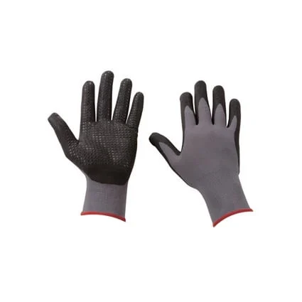 NYLON GLOVES WITH NITRILE MICROFOAM 10D