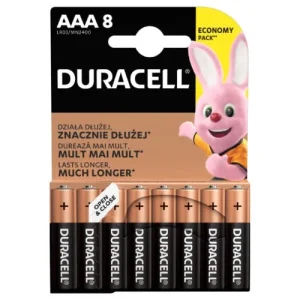 BATERIJAS DURACELL AA, LR6, 8 GAB.