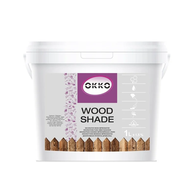 WOOD PRESERVATIVE SHADE GRAY 1L OKKO
