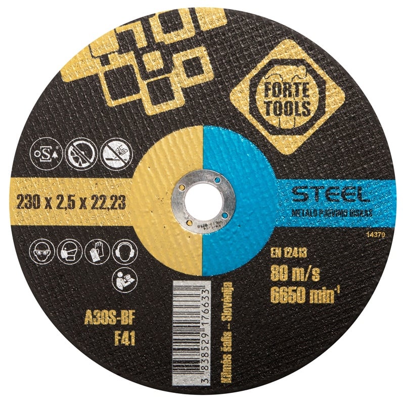ДИСК ДЛЯ РЕЗКИ 230X2,5X22,23MM FORTE
