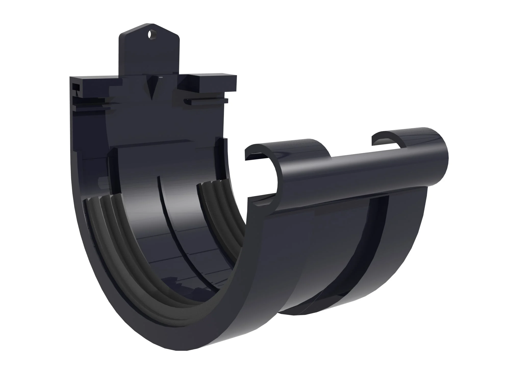 PVC SCALA 125MM GRAPHITE CONNECTION TO TECHNICAL SYSTEMS.