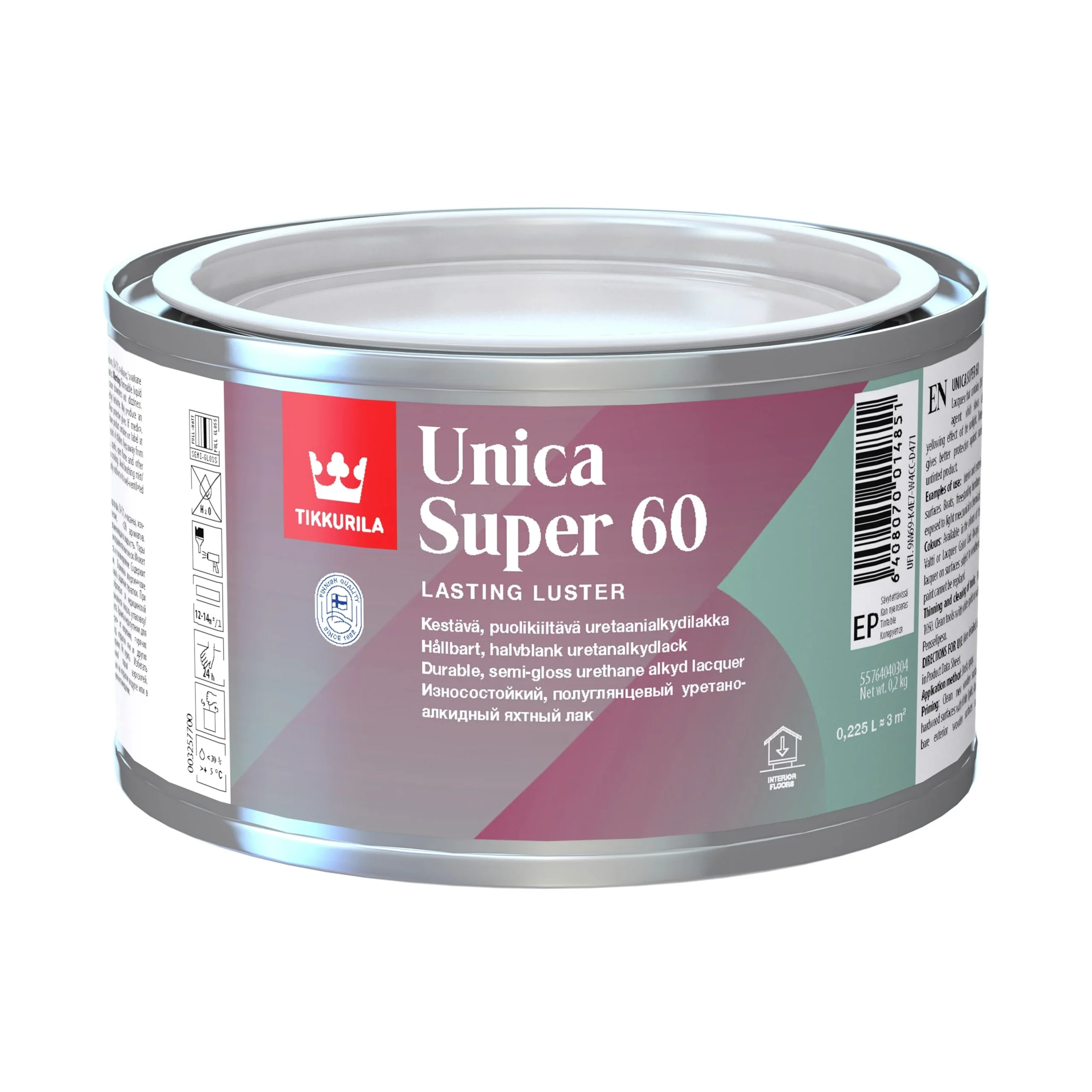 ЛАКА UNIV P/SPĪD UNICA SUPER60 EP 0.225L