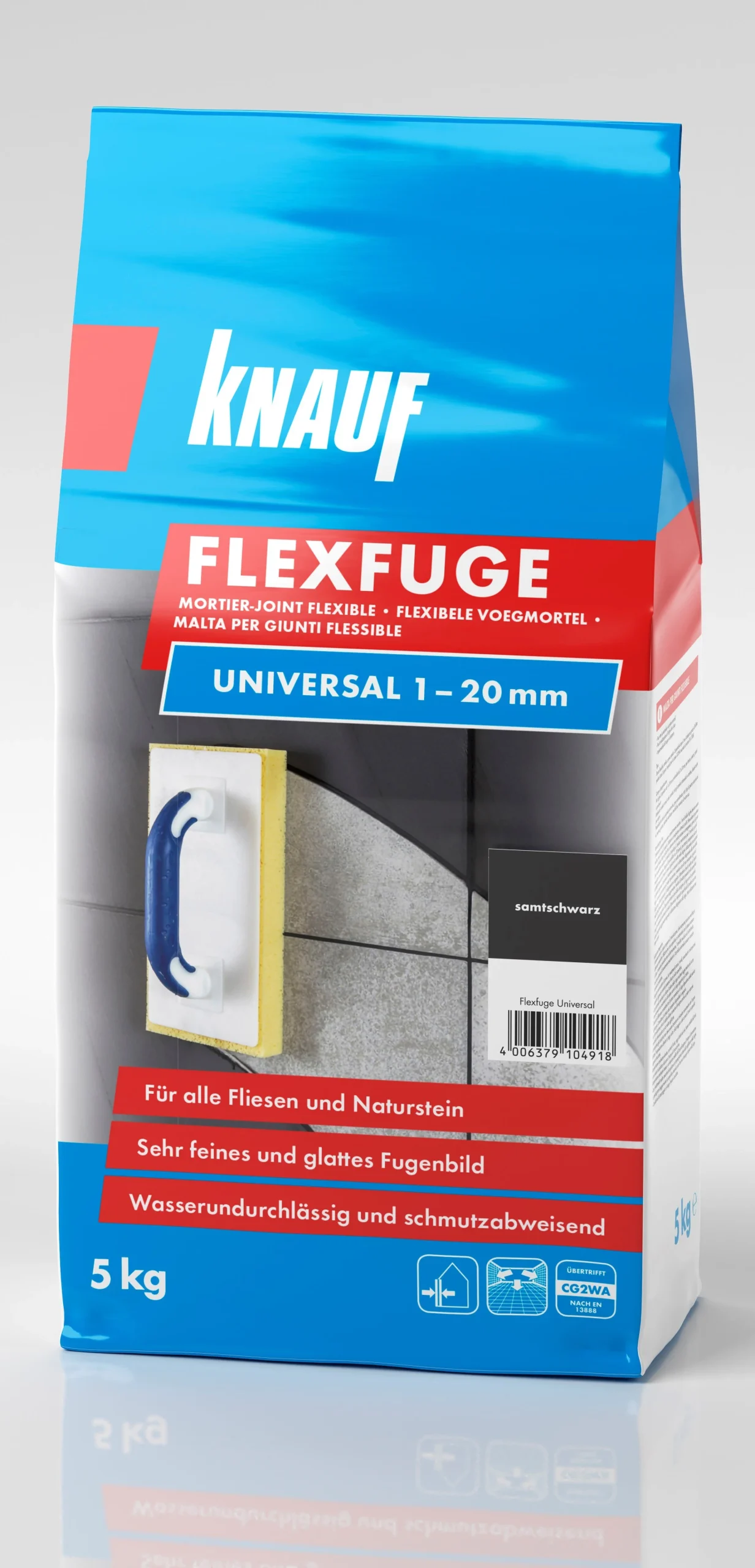 ЗАКАВЧИК KNAUF FLEXFUGE VELVET ЧЕРНЫЙ 5КГ