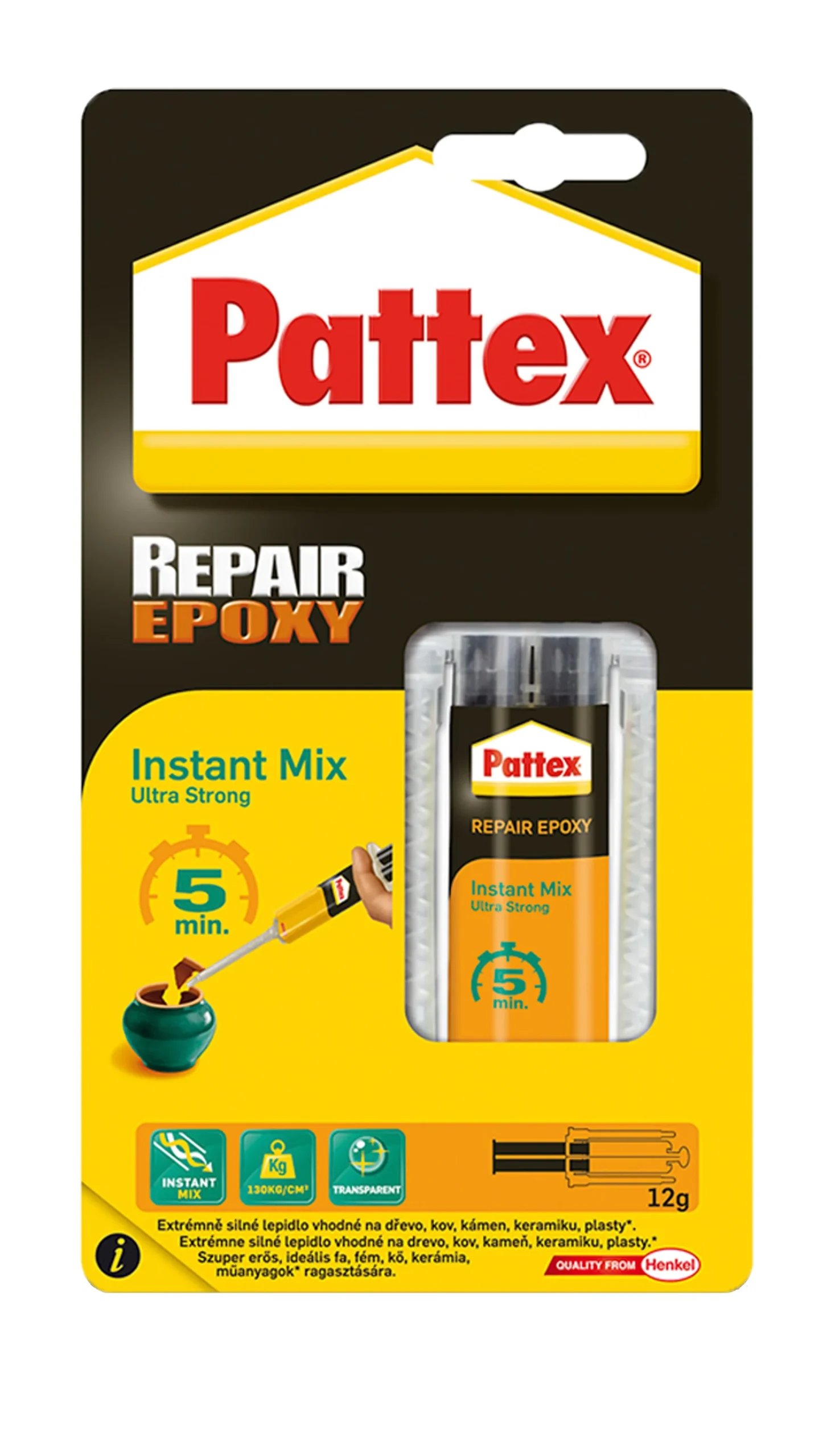 GLUE PATTEXREPAIR EPOXY 5 MIN 11ML