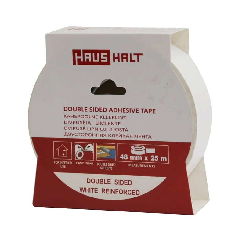 ADHESIVE TAPE HAUSHALT TWO-SIDED 48 MMX25 M