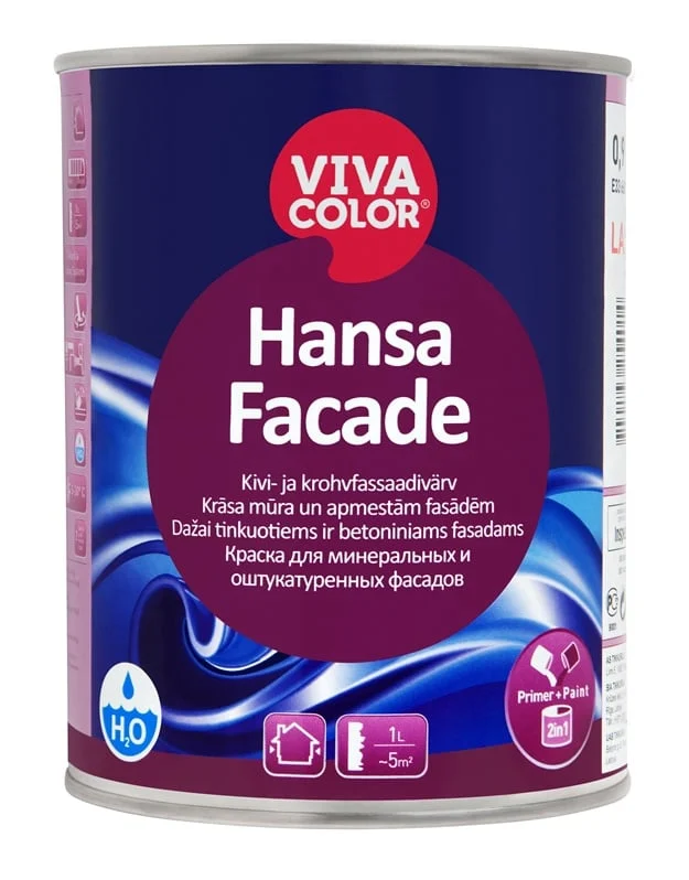 ЦВЕТ ДЛЯ ФАСАДА HANSA FACADE 0,9L LA