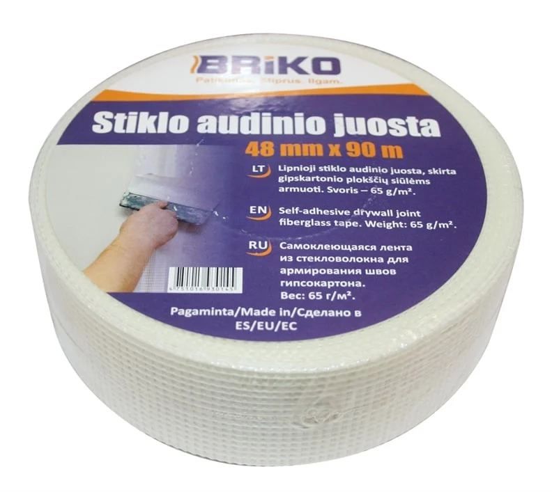FIBERGLASS MESH TAPE BRIKO 48MMX90M 65G/M2