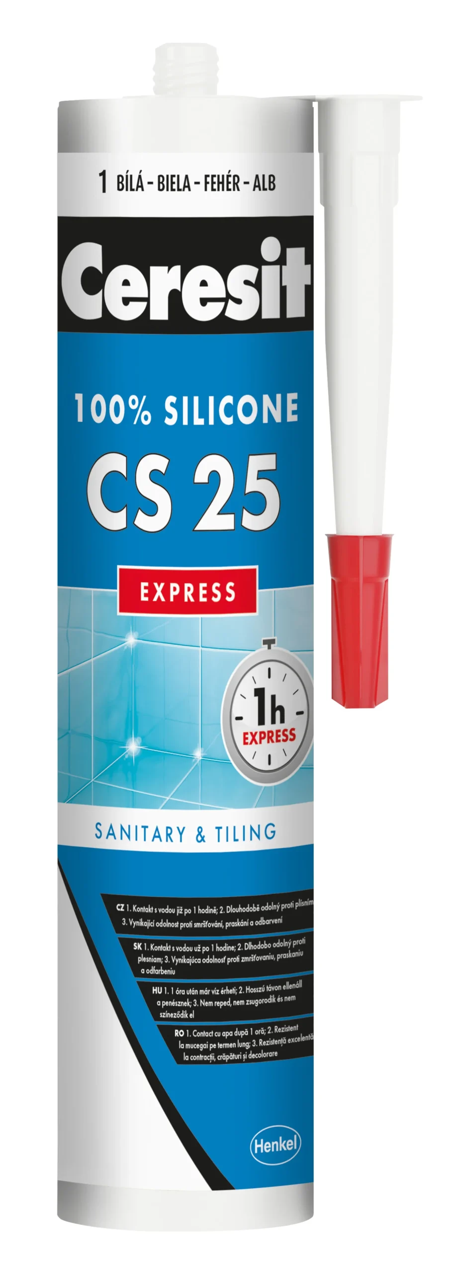 SILIKONS CS25/01 EXPRESS CER BALTS 280ML