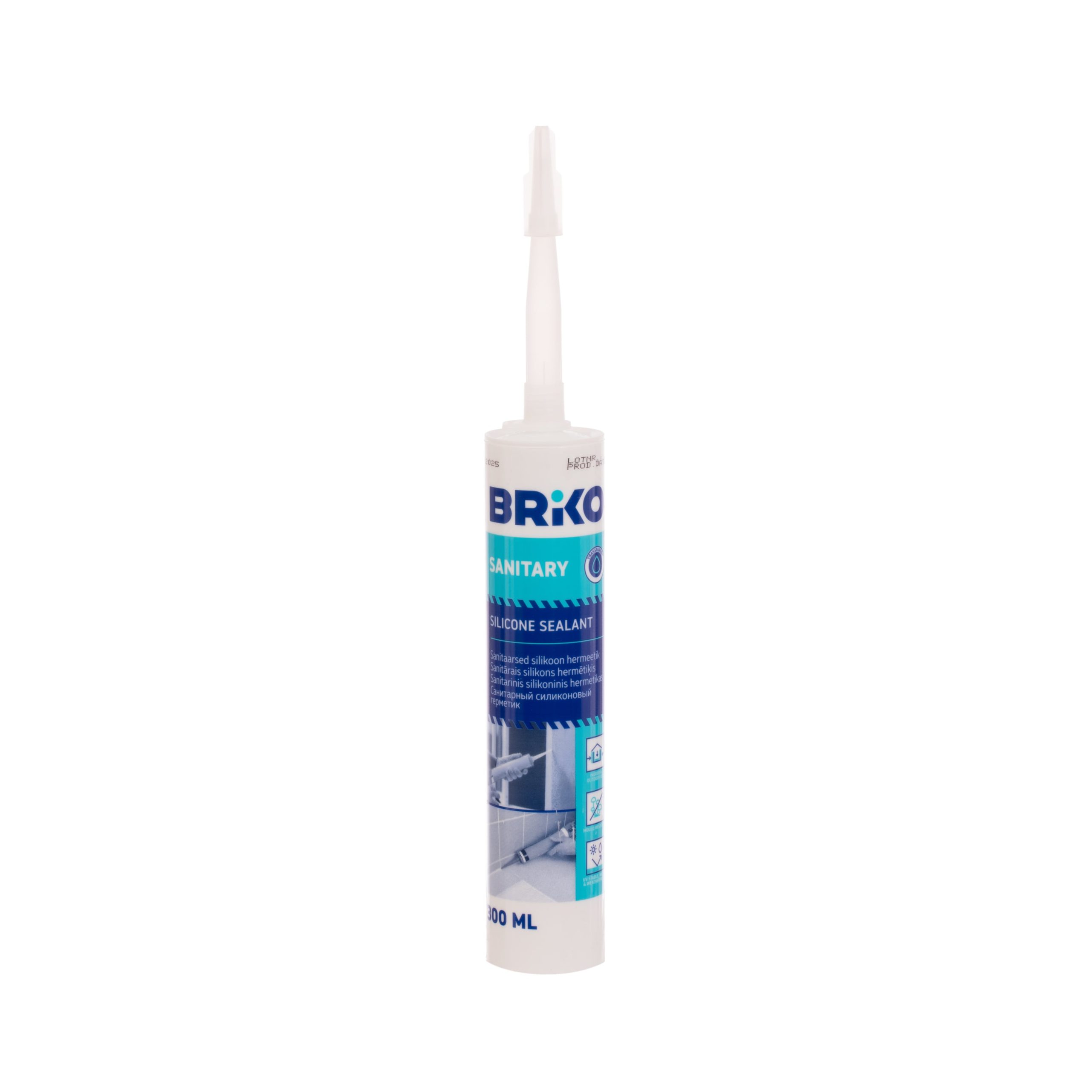 BRIKO SANITARY SEALER 300ML BEZKRĀSAIS