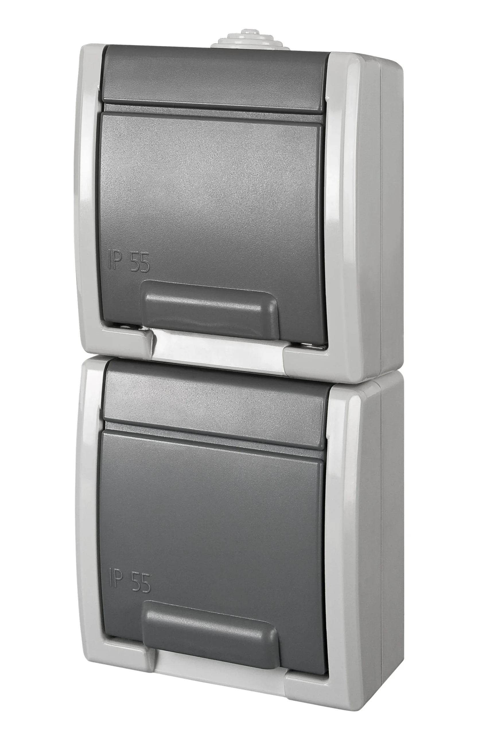 CONTACT PANEL 2 PLACES AQUANT 1254-10 IP55 GRAY