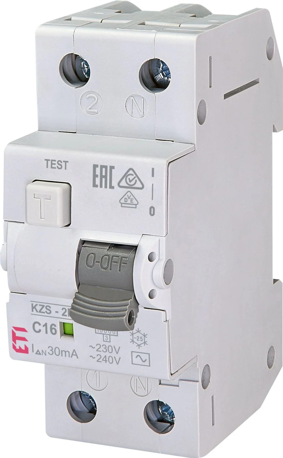 LEAKAGE RELAY 2P 16A 30MA KZS-2M AUTO