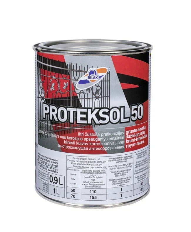 GRUNTS-EMALJA PROTEKSOL-50 BLACK 0.9L